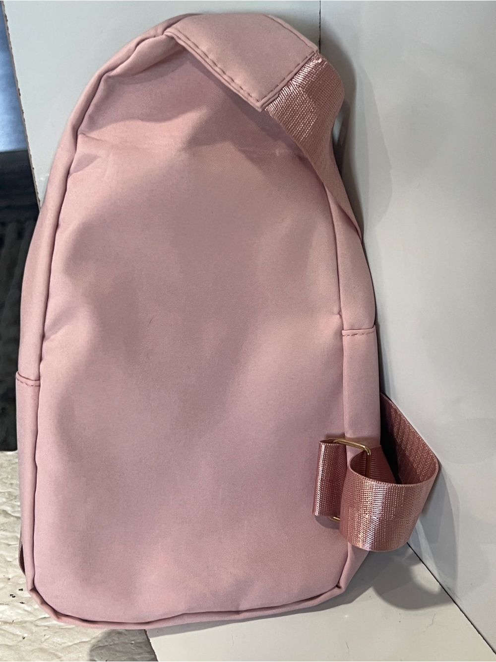 Quilted Pink Women's Sling Backpack - Unknown Brand - Picture 3 of 6